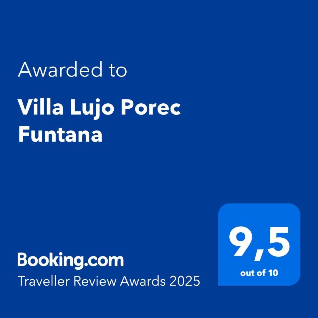 Villa Lujo Porec Funtana Esterno foto